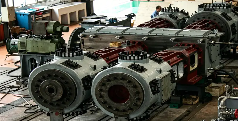LW Series oil-free air compressor industrial installation two-row reciprocating piston